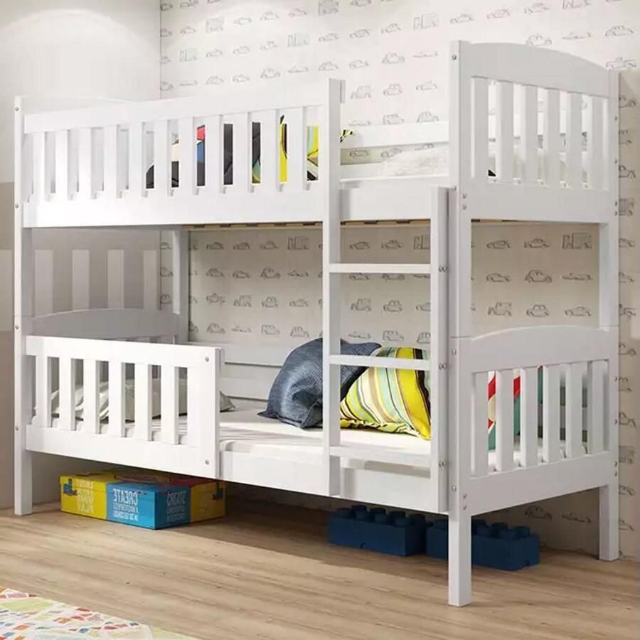 BMS Jeugd Bunk Bed KUBUŚ 90X190 Wit