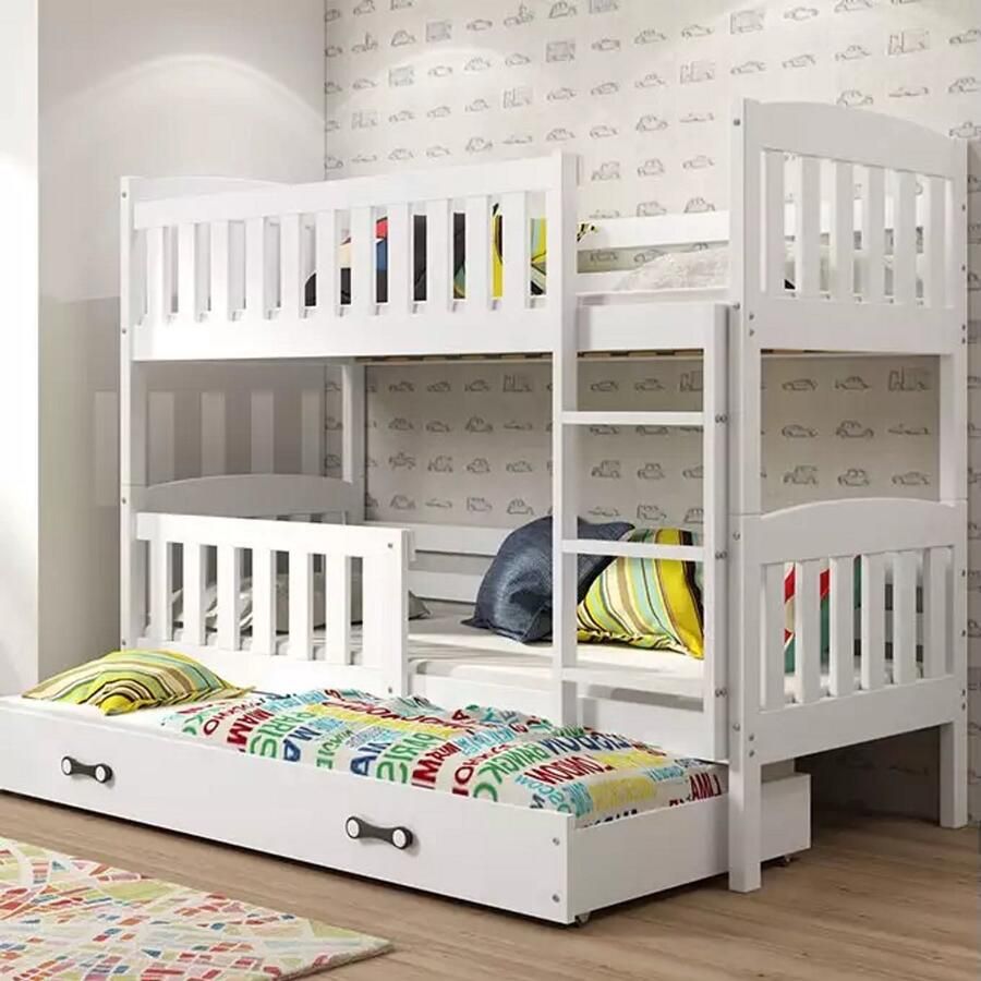 BMS KUBUŚ Jongerenbed 90x190 cm Wit