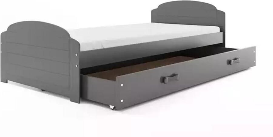 BMS LILI Eenpersoonsbed 90x200 cm Jongeren Grafiet