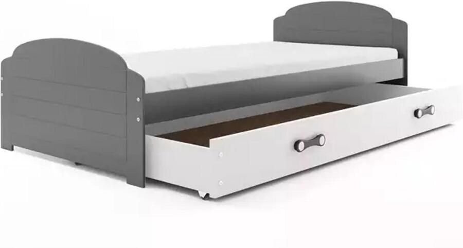 BMS LILI Single Youth Bed 90x200 cm Graphite White