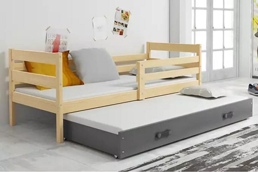 BMS Pull-Out Jeugdbed 90x200 cm Pine Graphite