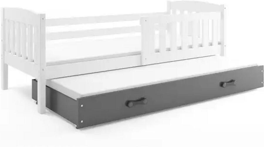 BMS Pull-Out Kinderbed 80x160 cm Wit Graphiet