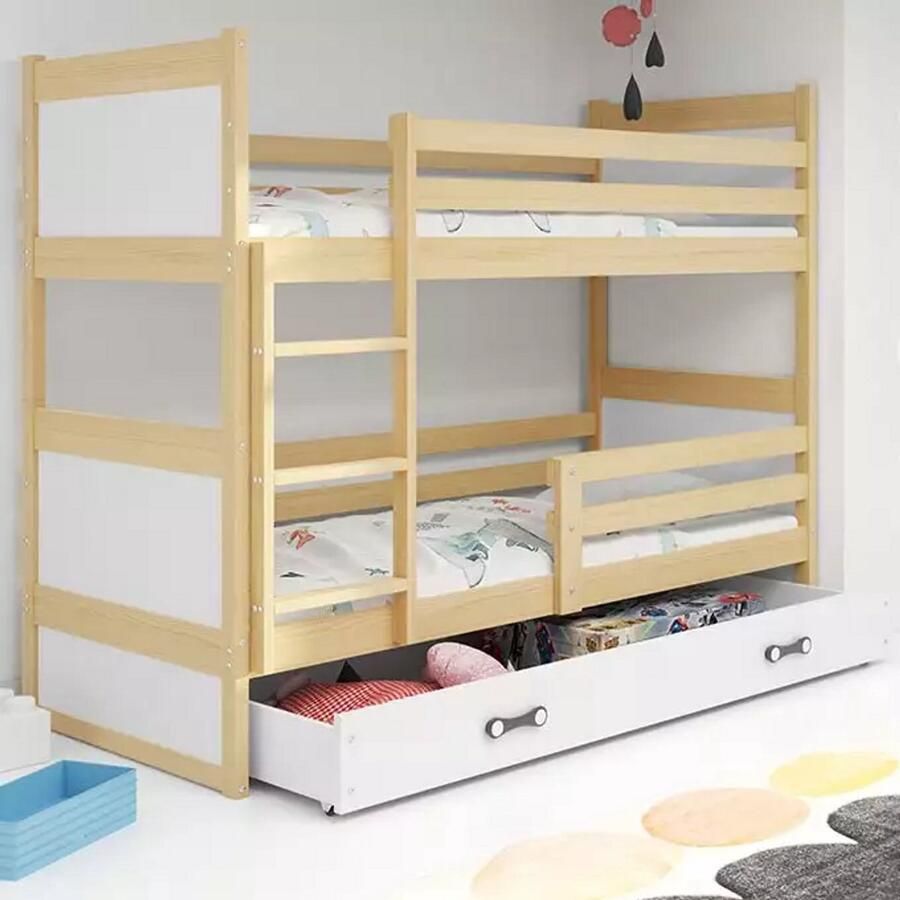 BMS RICO Jeugd Bunk Bed 90X200 Pine White