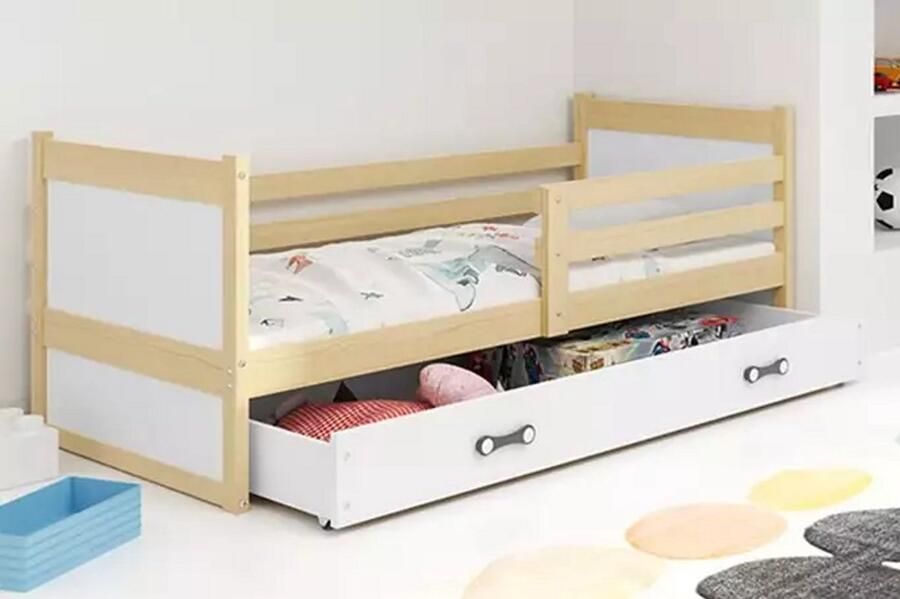 BMS Single Youth Bed 90x200 cm Pine White