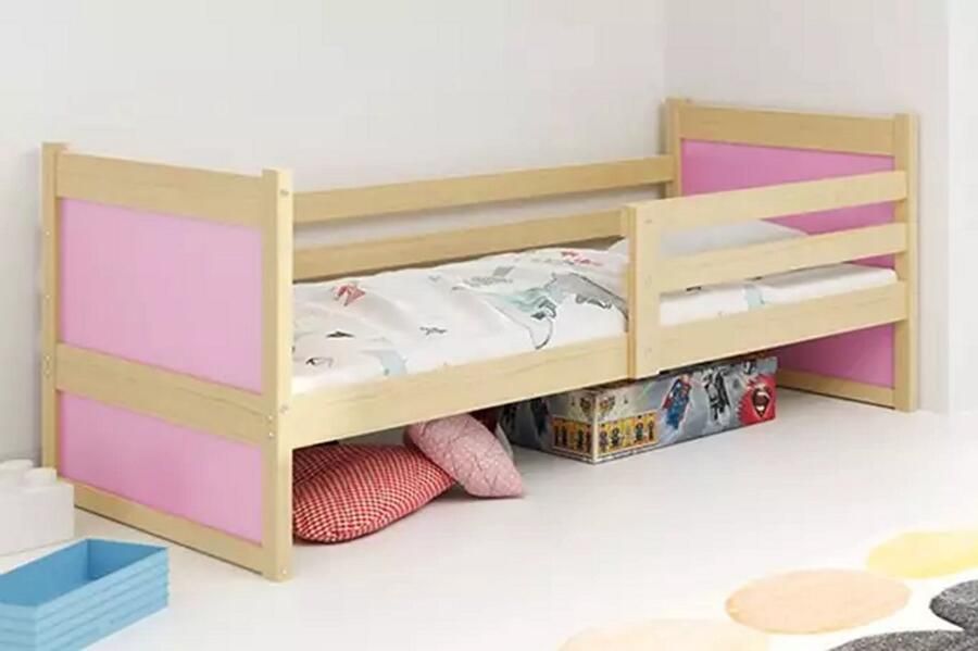 BMS Single Jeugd Bed 90x200 Pine Pink