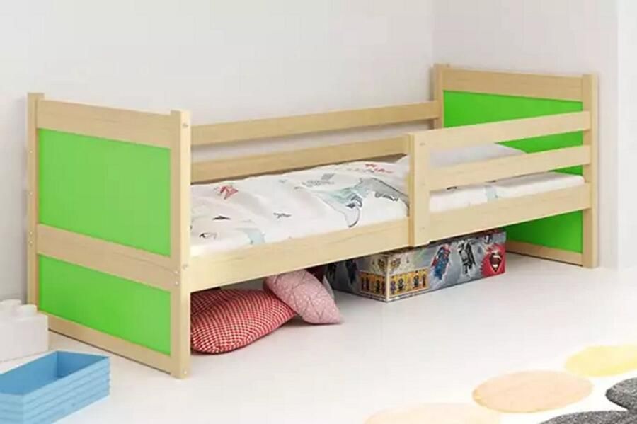BMS Single Youth Bed 90x200 cm Pine Green