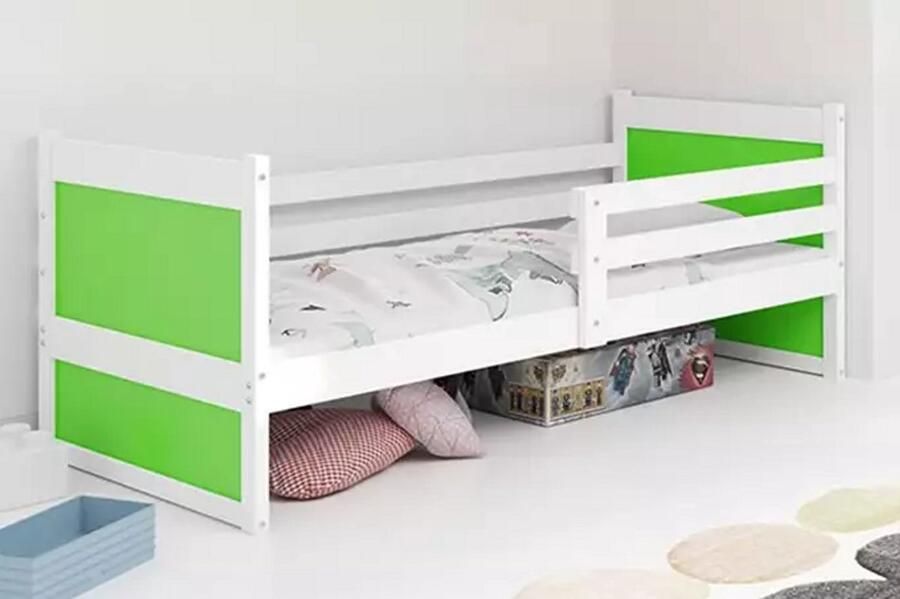 BMS Single Youth Bed RICO 90x190 White Green