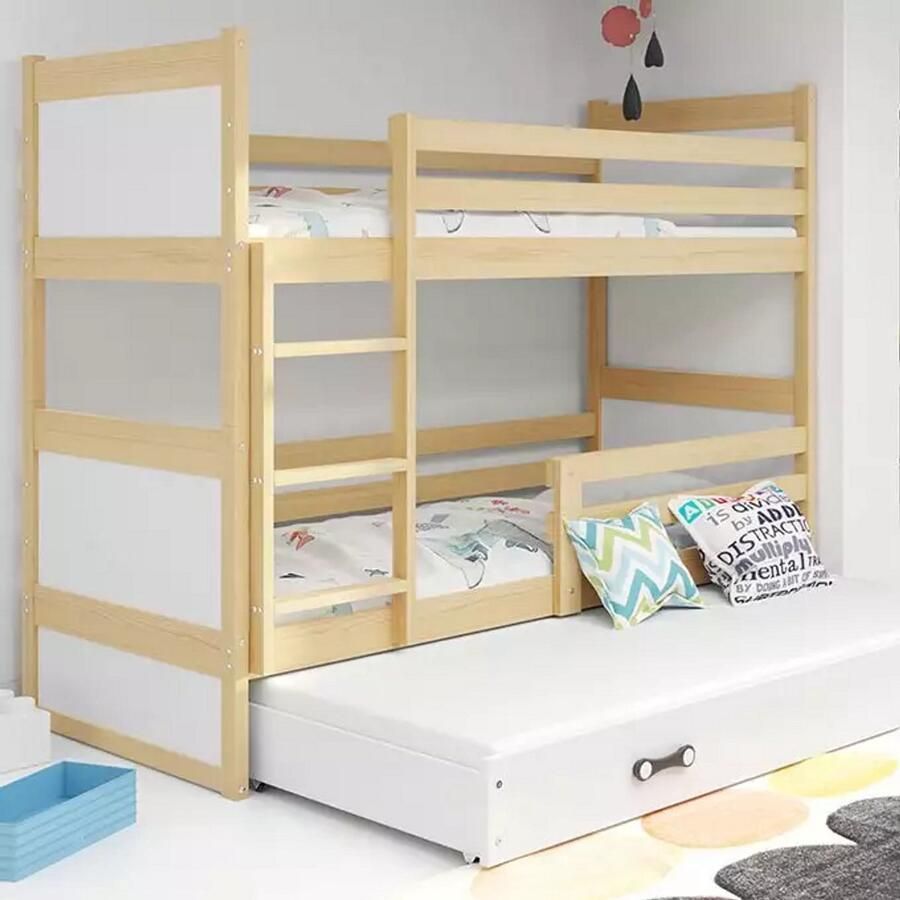 BMS Youth Bed 90x200 cm Pine White