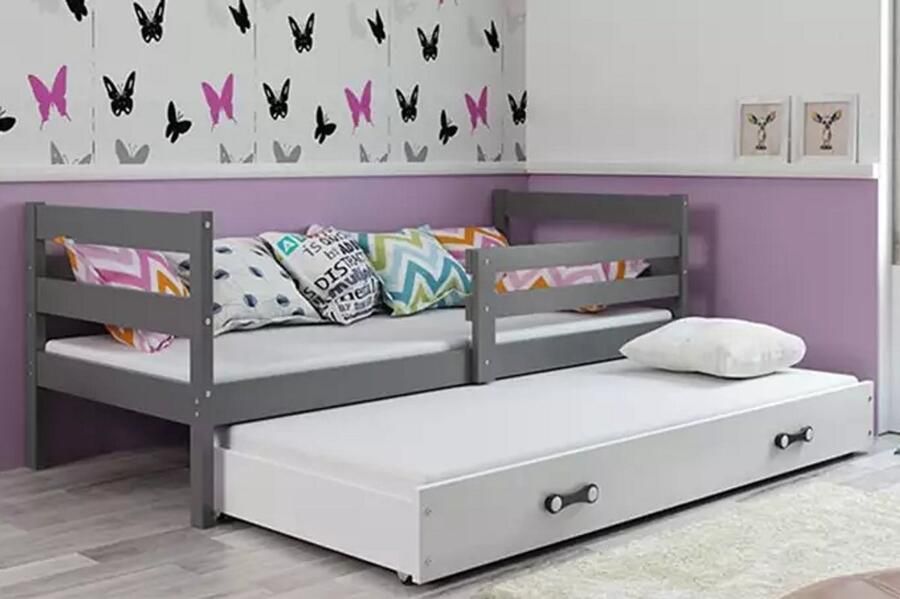 BMS Youth Bed 90x200 cm Graphite en Wit