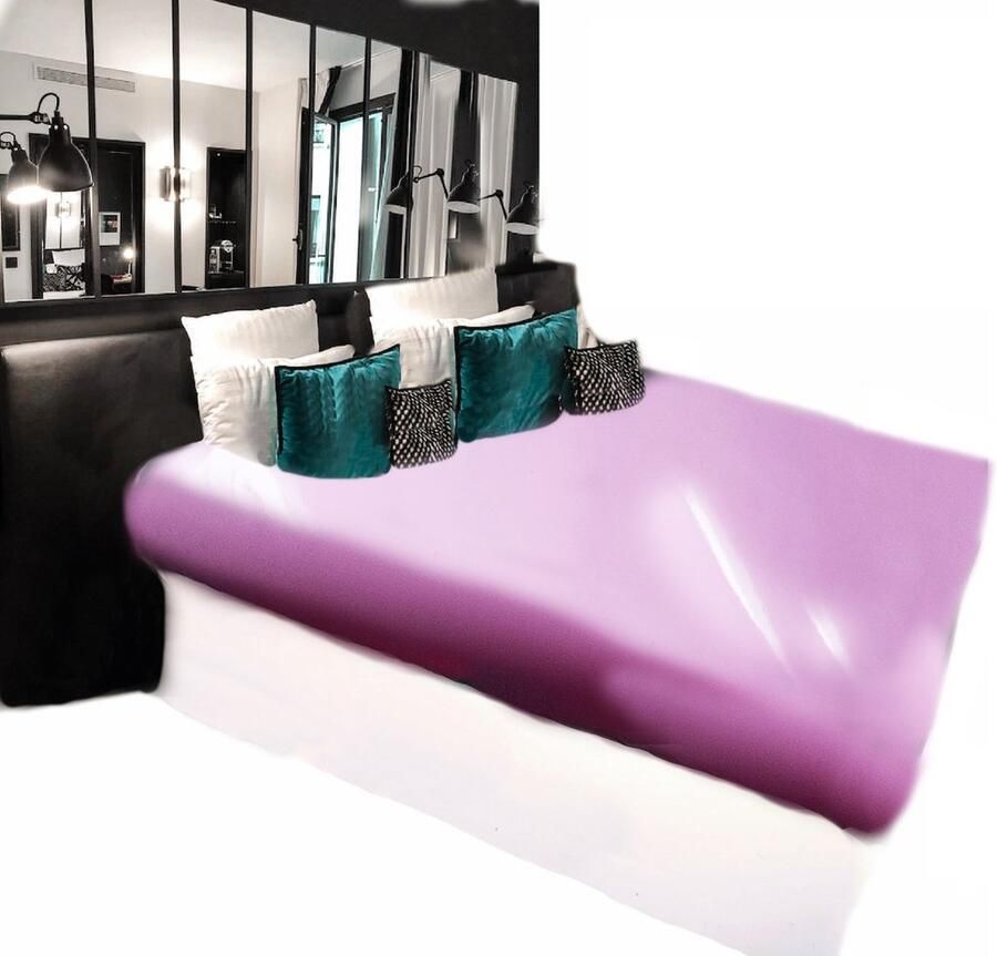 BNDGx Laken Waterdicht 130X220 matras beschermer Licht Roze -Glans Datex Latex en stoflaken voor bed Seks Stof