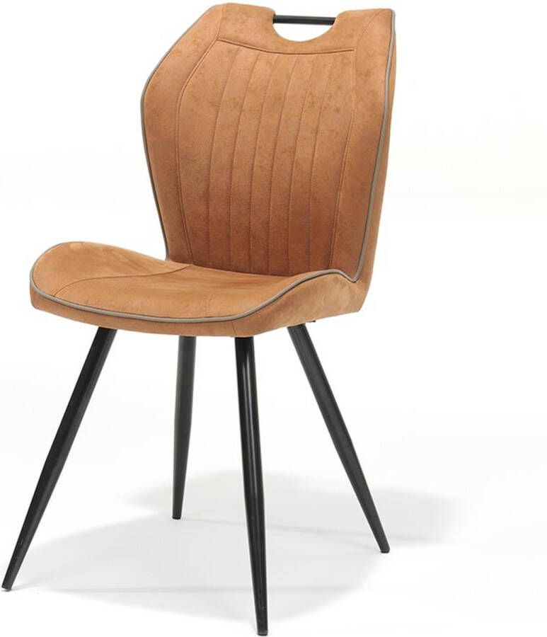 Bo Lundgren Eetkamerstoel Cobra lederlook Soft cognac