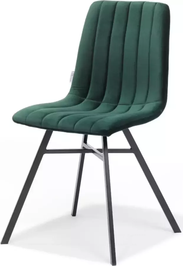 Bo Lundgren Eetkamerstoel Dex stof Velours groen