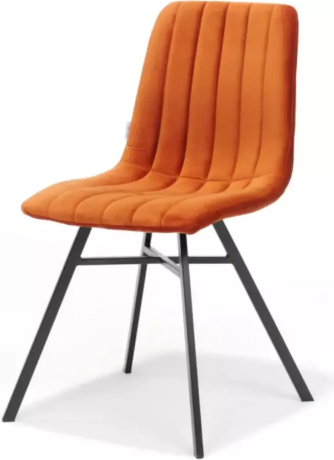 Bo Lundgren Eetkamerstoel Dex stof Velours roest