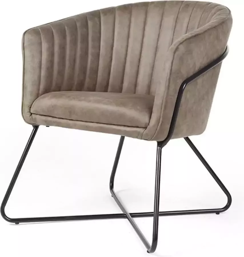 Bo Lundgren Eetkamerstoel Luxe Nova lederlook Soft groen