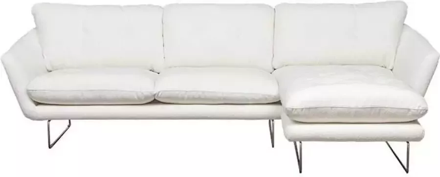 Bo Lundgren Loungebank Kuddar chaise longue rechts stof Alpine Ivory wit 101 2 71 x 1 60 mtr breed