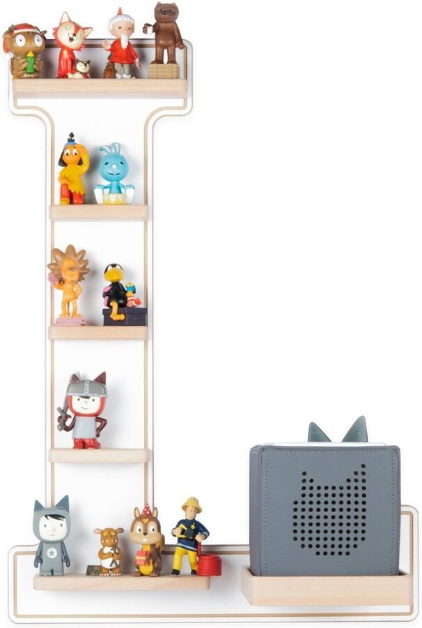 BOARTI Houten letter L kinderplankje Toniebox figuren wandplank Tonies muziekdoosje Houten letter L kinderplankje Toniebox figuren wandplank Tonies muziekdoosje