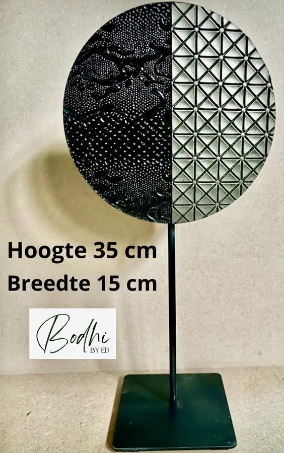 Bodhi by Ed Sidetable accessoires Vakkenkast Vensterbank Decoratie Rond op voet Decoratieve accessoires Ornament op voet Raamornament Decoratie woonkamer Dienblad accessoires - Foto 2