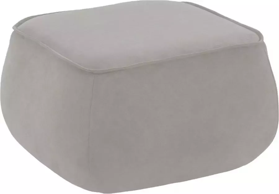 Bodilson Poef Riga Zachte design poef Voetenbankje Zand 60x46x34cm