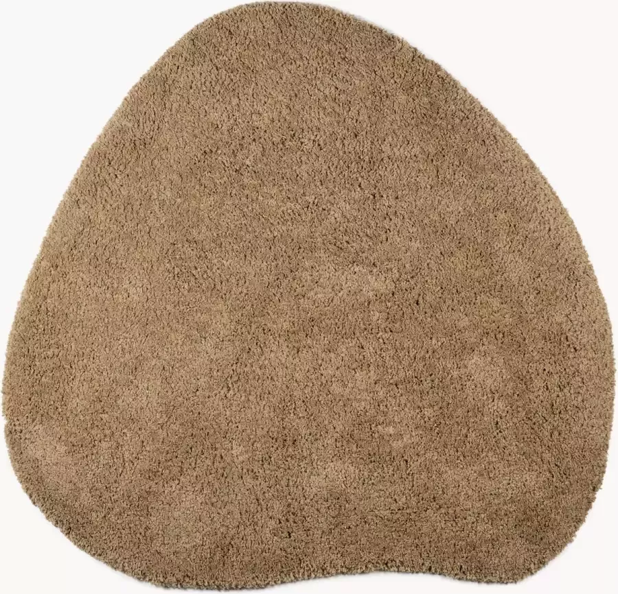 Bodilson Vloerkleed Hepar Hoogpolig kleed Organische Vorm Caramel 170x180cm