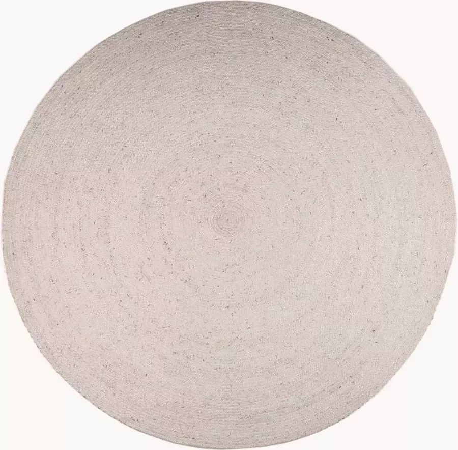 Bodilson Vloerkleed Pebble 225cm Rond laagpolig 60% Wol Dove