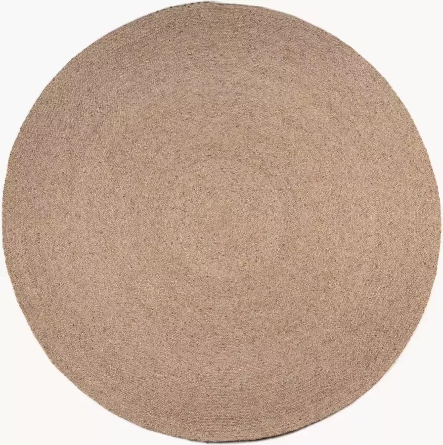 Bodilson Vloerkleed Pebble 225cm Rond laagpolig 60% Wol Terra