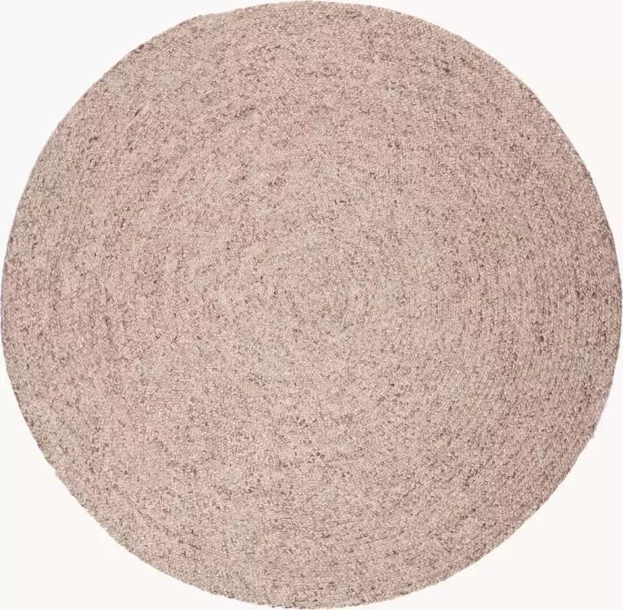 Bodilson Vloerkleed Pebble 250cm Rond laagpolig 60% Wol Grijs