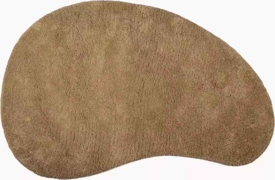 Bodilson Vloerkleed Ren Hoogpolig Organische Vorm Bruin 290x200cm