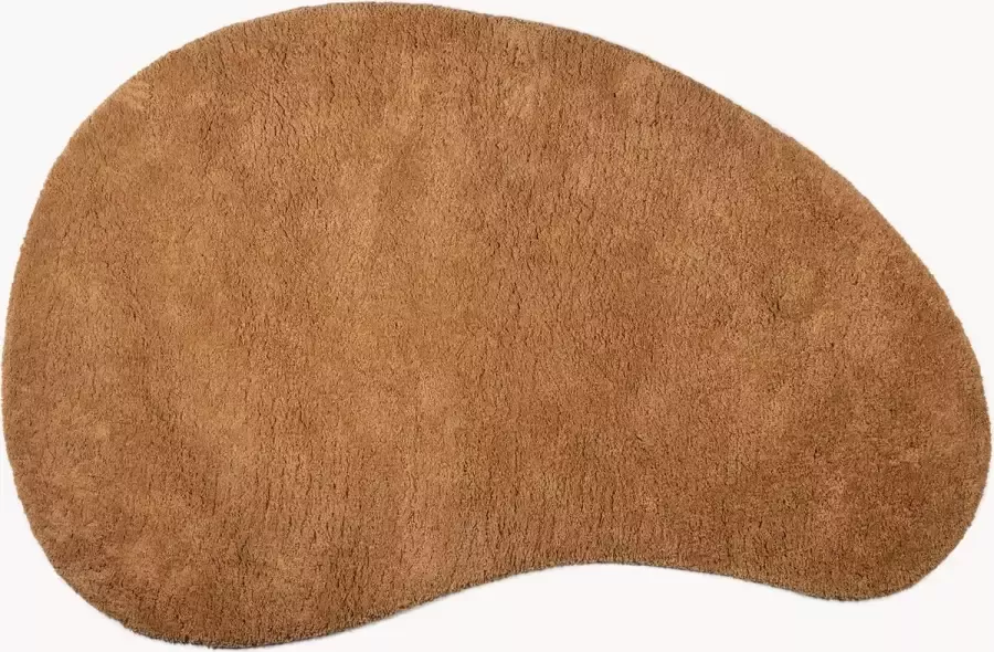 Bodilson Vloerkleed Ren Hoogpolig Organische Vorm Caramel 290x200cm