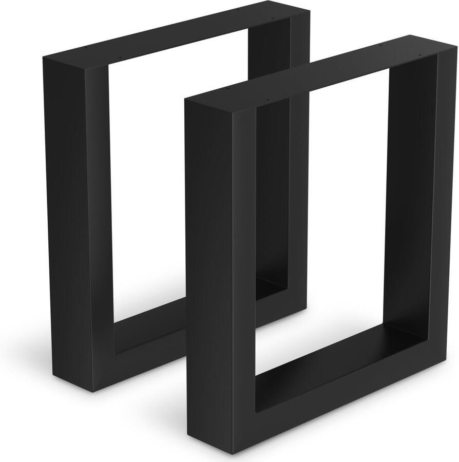 Bodo Stalen Onderstel Tafel Tafelpoten Set van 2 U bankpoot 40x43 cm Mat Zwart