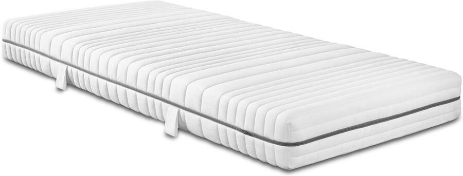 Bodyprotect 100 x 200 cm koudschuimmatras Vital Protect orthopedisch schuimmatras hardheidsgraad 4 7 zones Made in EU afneembare hoes wasbaar op 60 graden 100 x 200 x 18 cm wit