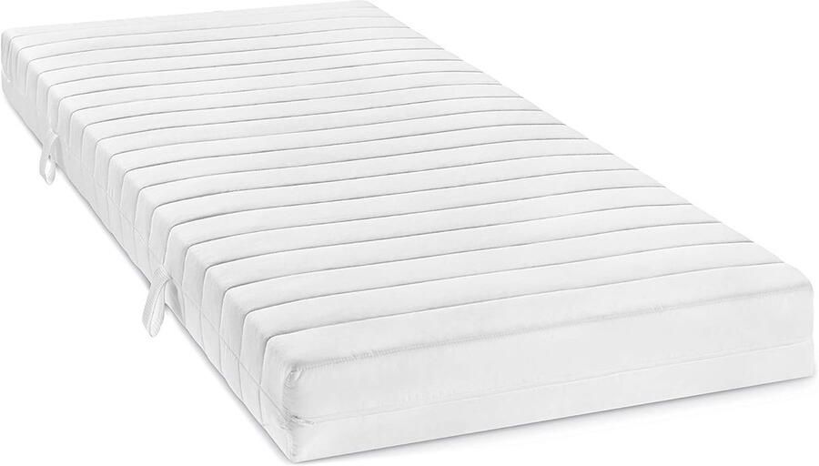 Bodyprotect 90 x 200 cm matras met binnenvering Hardheidsgraad 3 Binnenveringsmatras Rolmatras Afneembare hoes van microvezel wasbaar op 60 graden 90 x 200 x 16 cm Wit