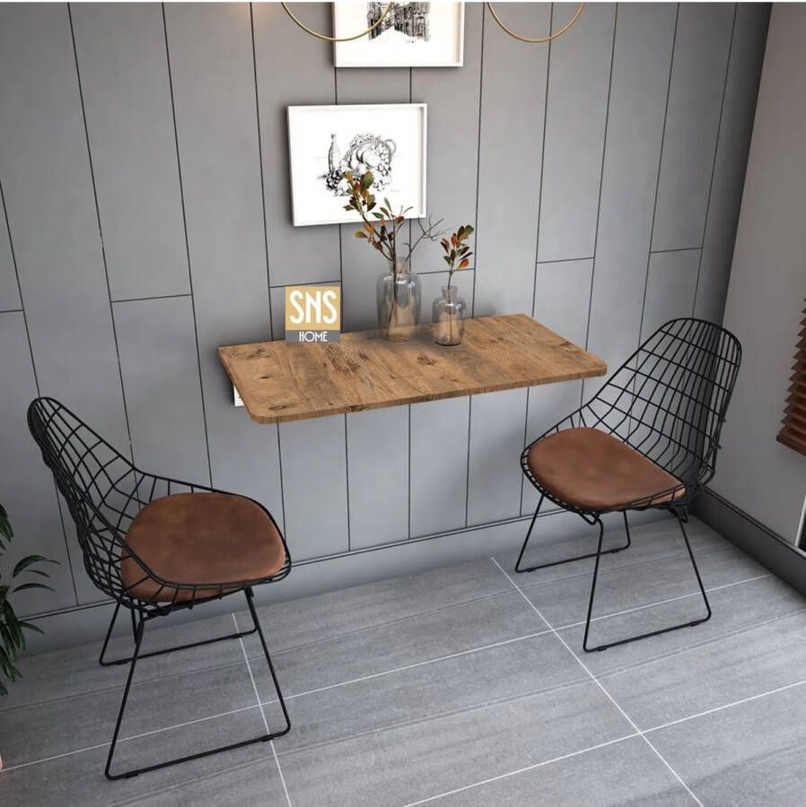 Bofigo Ovaal Geslepen Elegante Oplossing voor Beperkte Ruimtes De Ovale Hoekklaptafel voor de Muur Stijlvol en Praktisch Ovale Hoektafel Maximaliseer Jouw Ruimte 72 x 45 cm Atlas Pijnboom - Foto 3