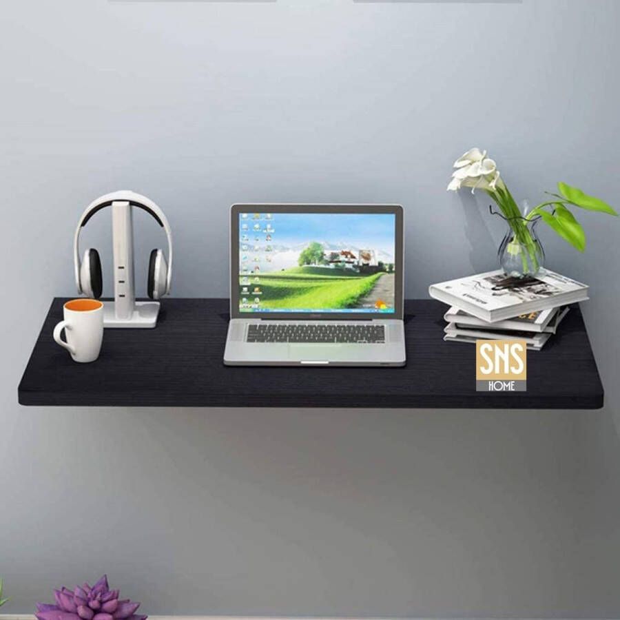 Bofigo SNS Home Ovaal Geslepen Ovale Hoektafel 72 x 45 Cm Klaptafel Wandtafel Keukentafel Balkontafel Bureau Antraciet - Foto 2