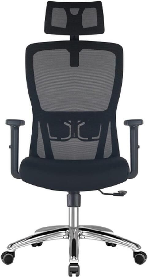 BOG Bureaustoel Ergonomisch Met Verstelbare Hoofdsteun Lendensteun En Armleuningen Draaistoel Met Hoge Rug Kantelfunctie 90 Tot 130 Graden In Hoogte Verstelbaar Zwart