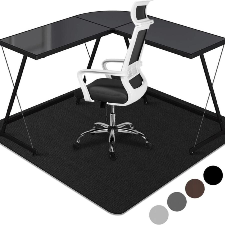 BOG Bureaustoel Vloerbeschermingsmat Bureaustoelonderlegger Voor Harde Vloeren Antislip Stoelmatten Tapijt Tegen Krassen Koffie 90 X 140 Cm