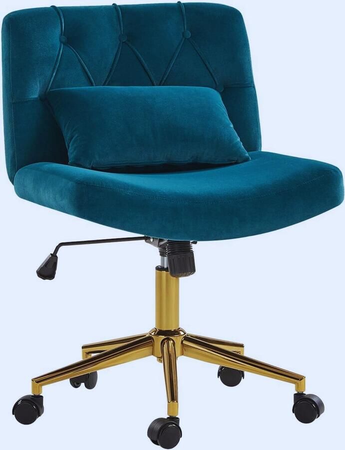 BOG Ergonomische Bureaustoel – Comfortabele Werkstoel Met Rugleuning & Kussen – Verstelbaar Voor Jongens & Meisjes – Donkergroen