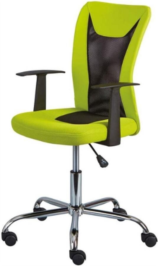 BOG Ergonomische Bureaustoel Met Armleuningen In Hoogte Verstelbaar Ademend Mesh Comfortabele Bureaustoel Groen En Zwart Draaibare Bureaustoel Voor Kantoor En Thuis