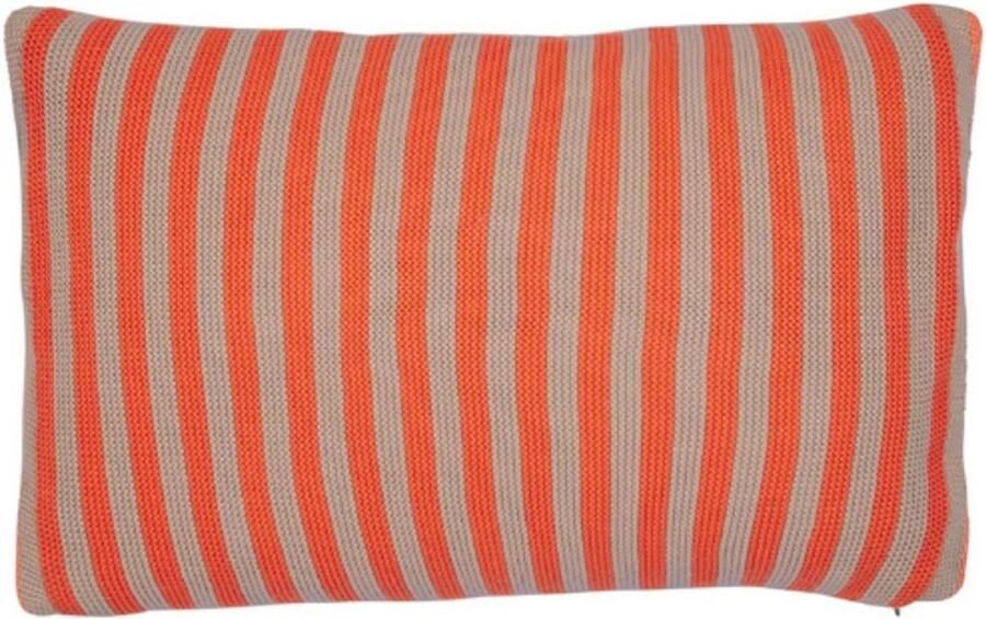 BOG Gestreepte Kussenhoes Oranje 40x60 cm Decoratief Sierkussen Voor Bank En Slaapkamer
