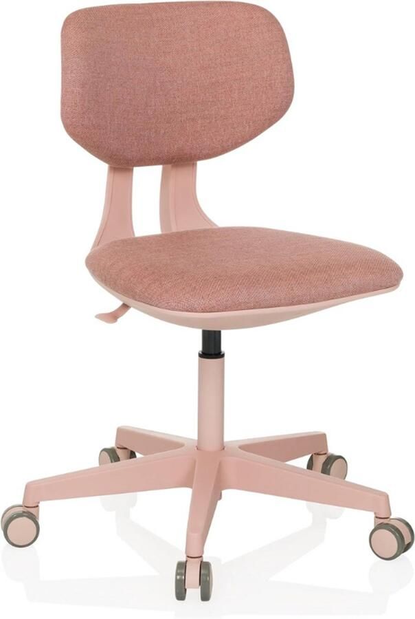 BOG Kinder Bureaustoel Kid Colore Ergonomische Kinderstoel Voor Studie En Thuis Comfortabele Stoffen Zitting In Hoogte Verstelbaar Roze