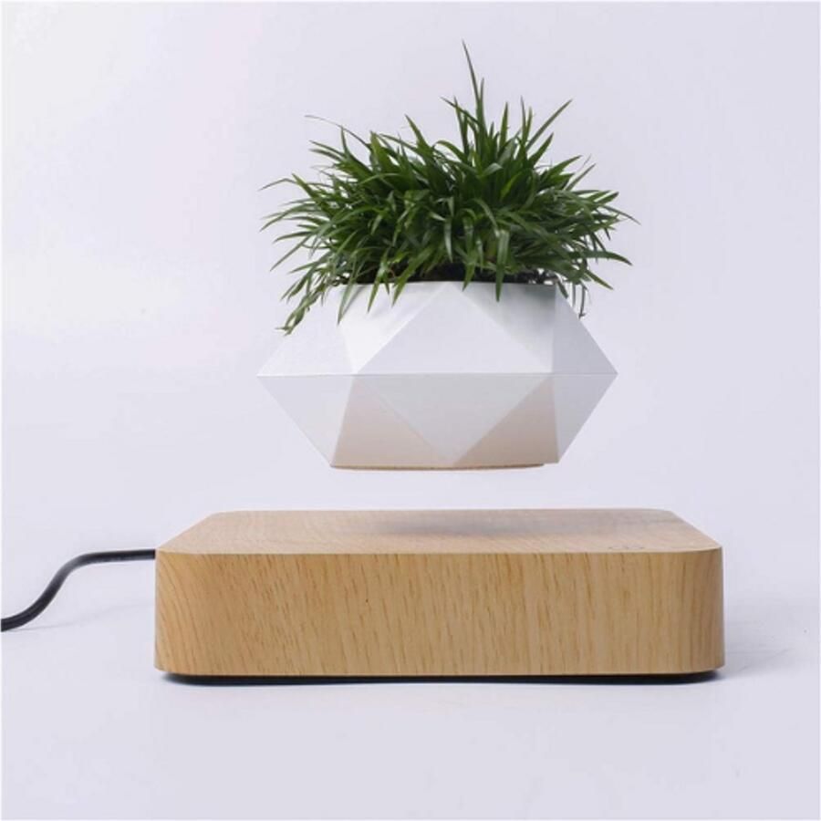 PEAM Magnetische Levitatie Bloempot Drijvende Lucht Bonsai Pot Schorsing Planter Voor Bureau Decoratie Innovatieve Floating Plant Pot