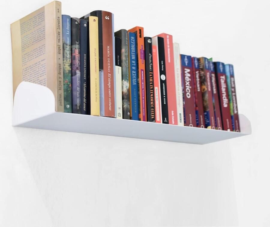 BOG Metalen Wandplank 60 Cm Wit Wandrek Voor Kamer Decoratie Aesthetic Room Decor Boekenrek Kinderkamer Boekenkast Voor Decoratie Slaapkamer Keuken Organizer