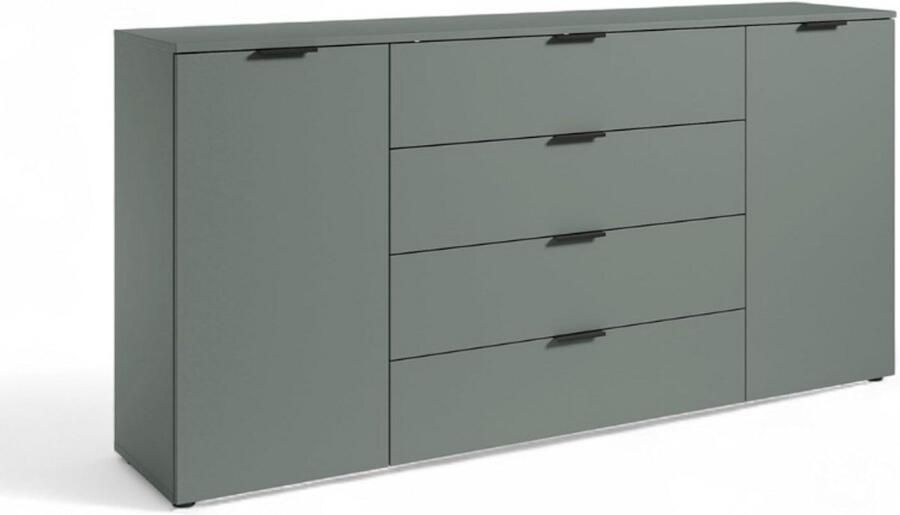 BOG Moderne Ladekast In Saliegroen – Dressoir Met Veel Opbergruimte – 180x90x40cm (B x H x D) – Stijlvol Kastmeubel Voor Woonkamer Slaapkamer Of Hal