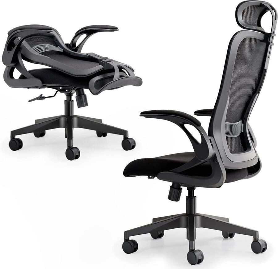 BOG Opvouwbare Ergonomische Bureaustoel – Compact Comfort Voor Kleinere Ruimtes Ademend Mesh & Geschikt Voor Volwassenen & Kinderen Gaming & Kantoor