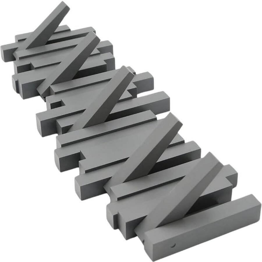 BOG Sticks Garderobehaken Moderne Sobere En Ruimtebesparende Kapstok Voor Aan De Muur Met 5 Uitklapbare Haken Voor Jassen Mantels Sjaals Handtassen En Meer