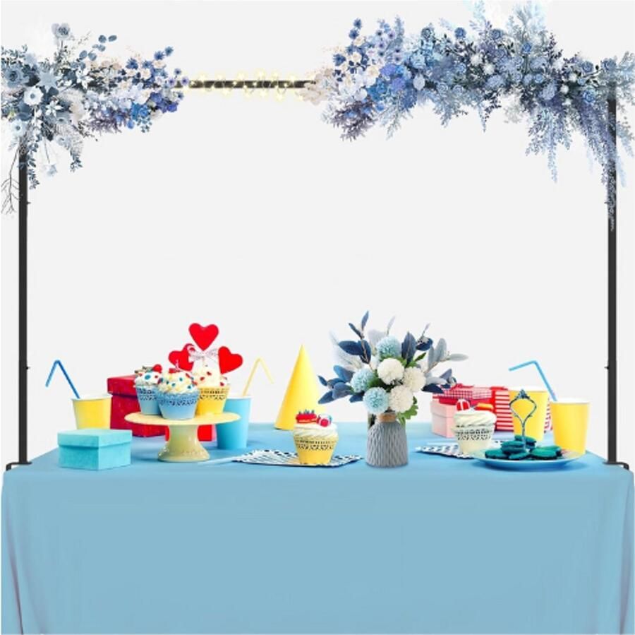 BOG Vierkante Tafel Ballonnenboog Set Verstelbaar Met Tafel Bar Voor Verjaardag Bruiloft Feest Kerst Jubileum Decoratie