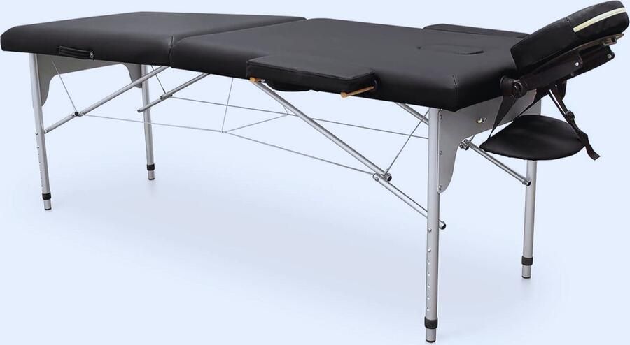 PEAM Vouwstoel Easy Van Aluminium 186 x 66 cm Zwart Comfort En Stijl Voor Elke Gelegenheid