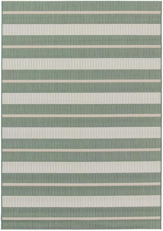 Boho&me Buitenkleed strepen Verdance Cadence groen 200x290 cm