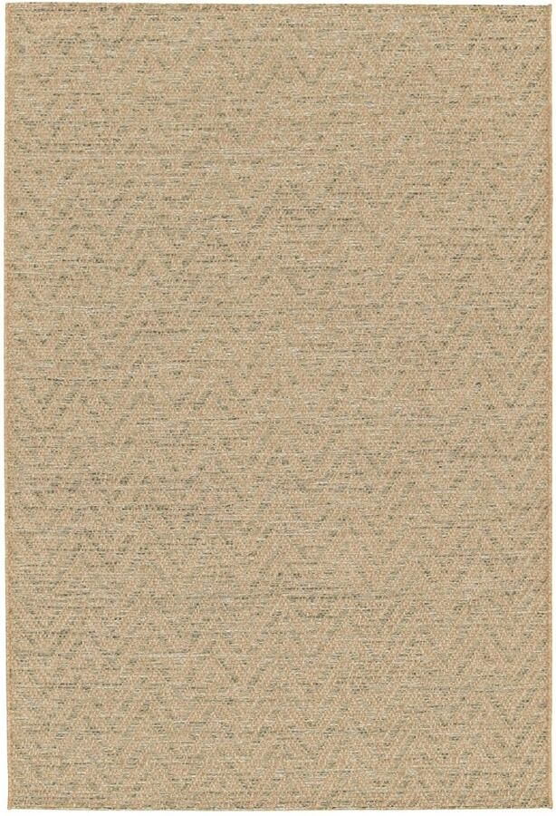 Boho&me Buitenkleed zig-zag Corde Chevron naturel groen 200x290 cm