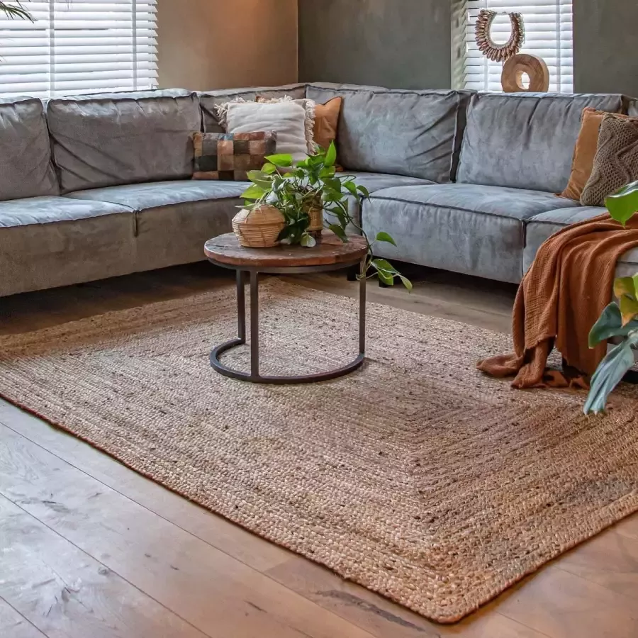 Folkways Jute vloerkleed Boho & me naturel 120x180 cm