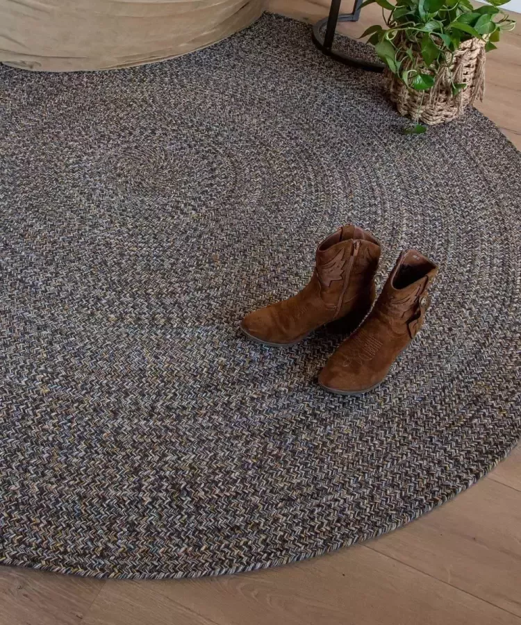 Boho&me Rond vloerkleed katoen Joy multi 200 cm rond